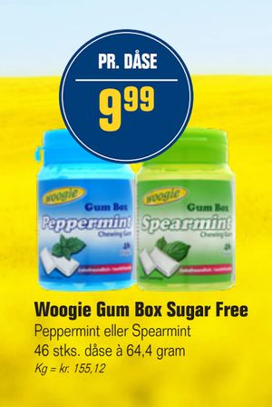 Woogie Gum Box Sugar Free