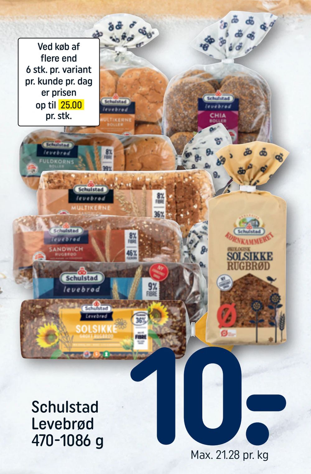 Schulstad Levebrød 470-1086 g