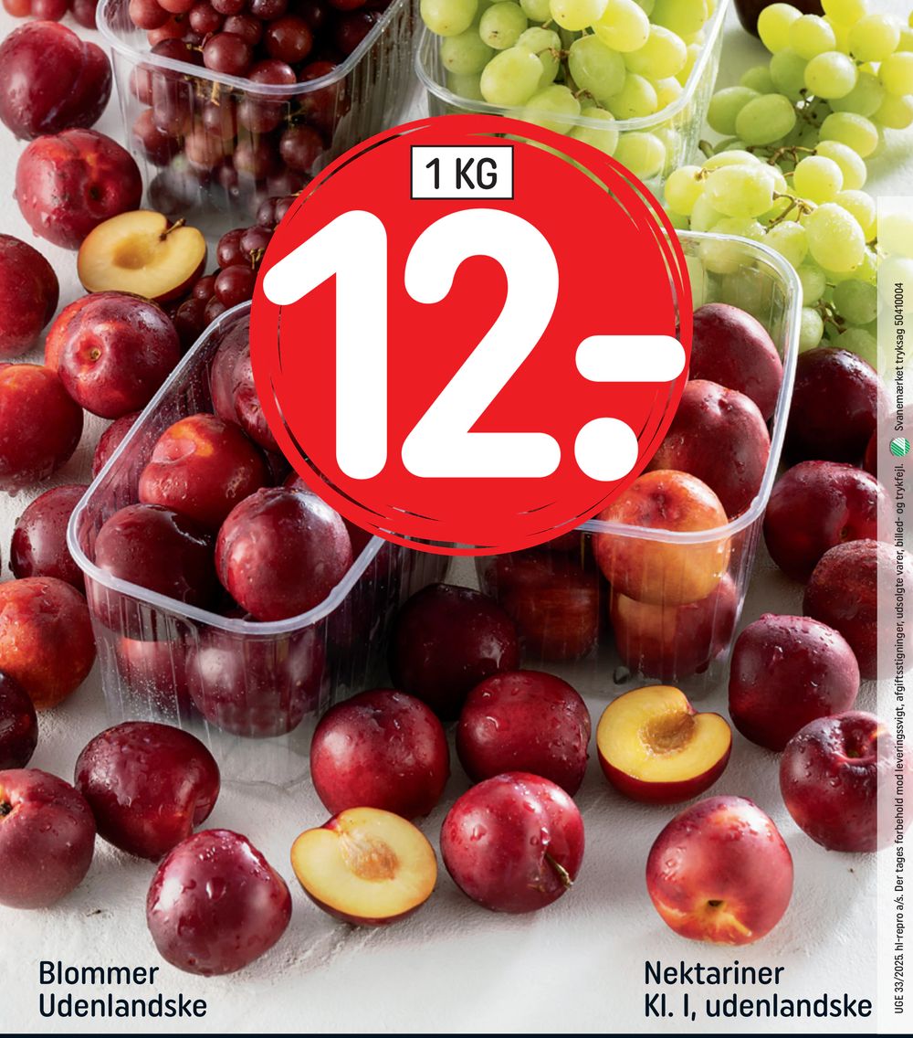 Nektariner Kl. I, udenlandske