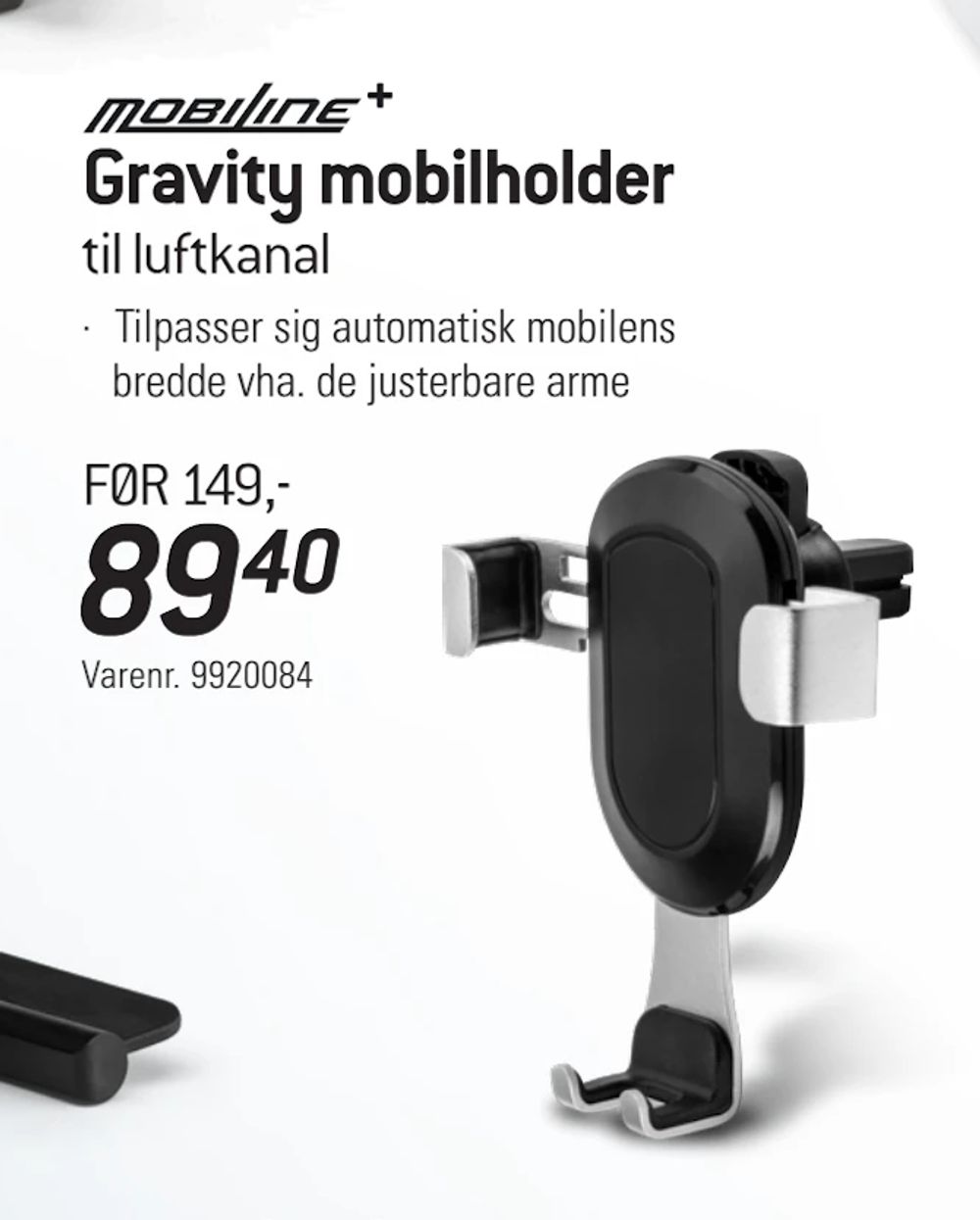 Tilbud på Gravity mobilholder fra thansen til 89,40 kr.