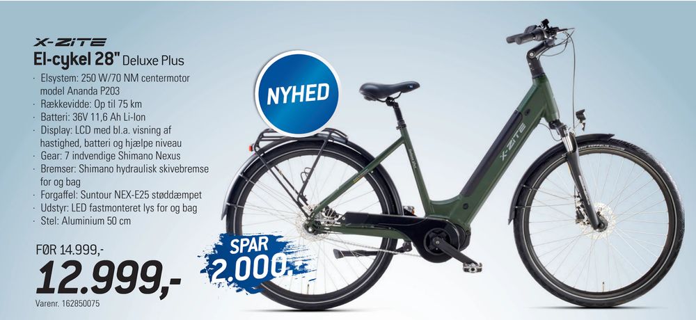 Tilbud på El-cykel 28" fra thansen til 12.999 kr.