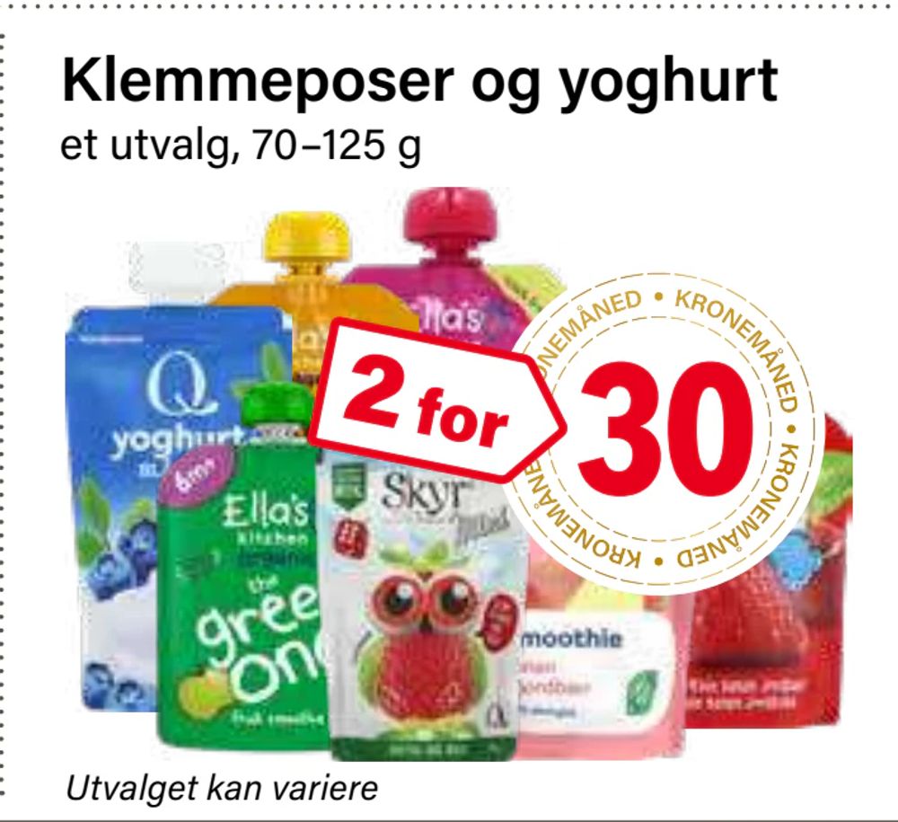 Klemmeposer og yoghurt