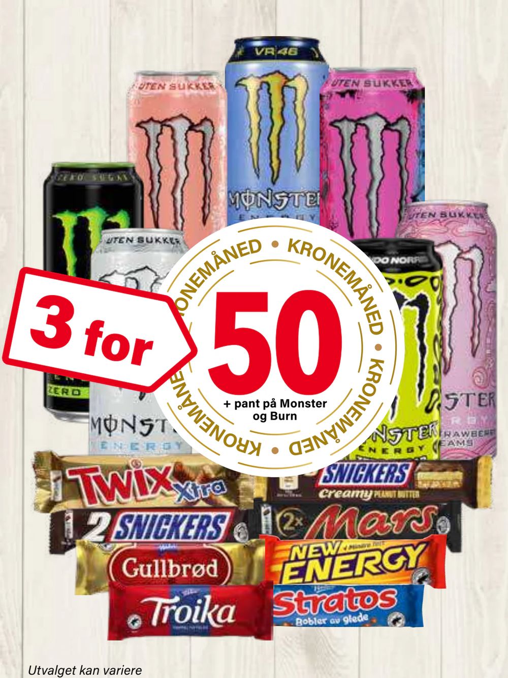 Monster, Burn & Sjokolade
