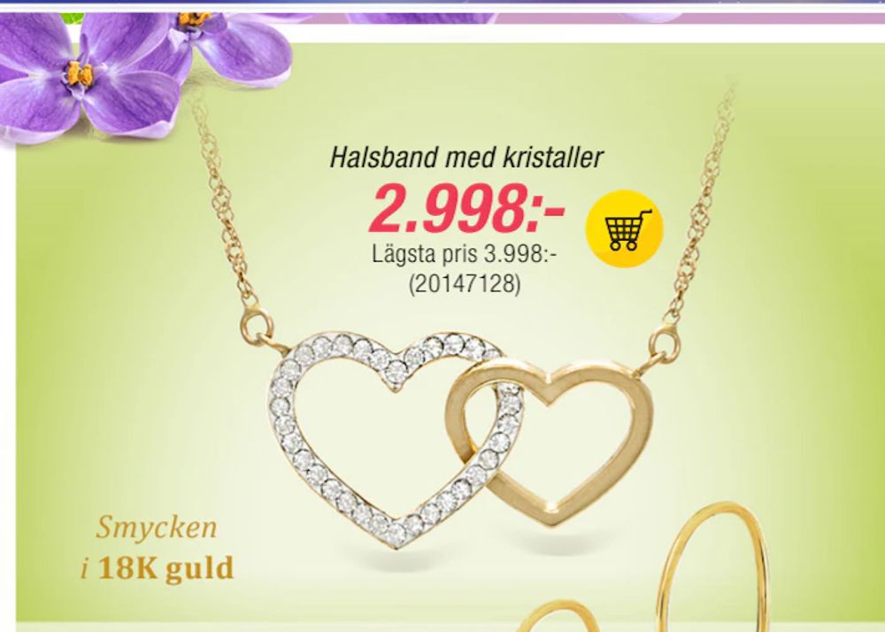 Erbjudanden på Halsband med kristaller från Guldfynd för 2 998 kr