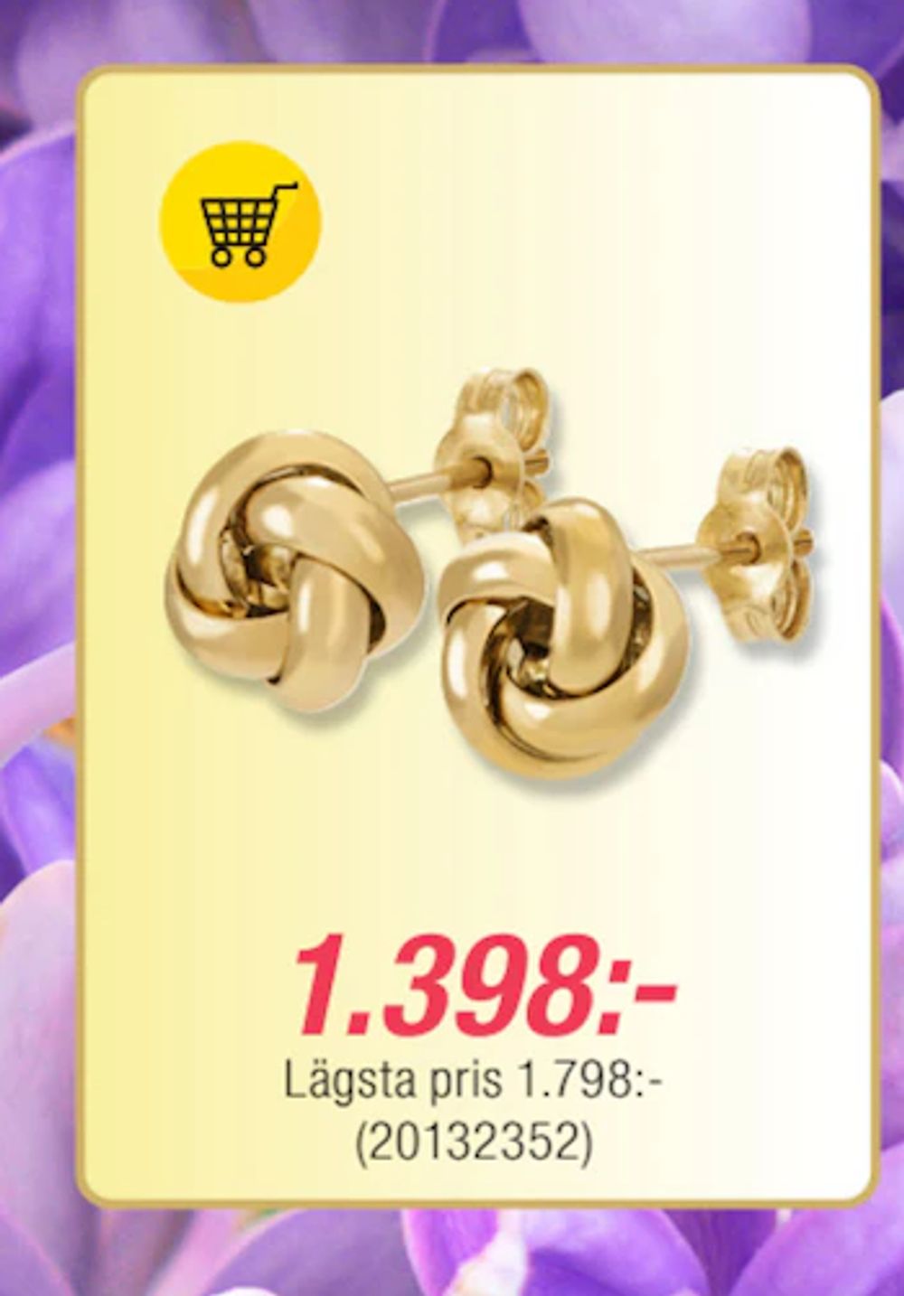 Erbjudanden på Örhängen i 18K guld från Guldfynd för 1 398 kr