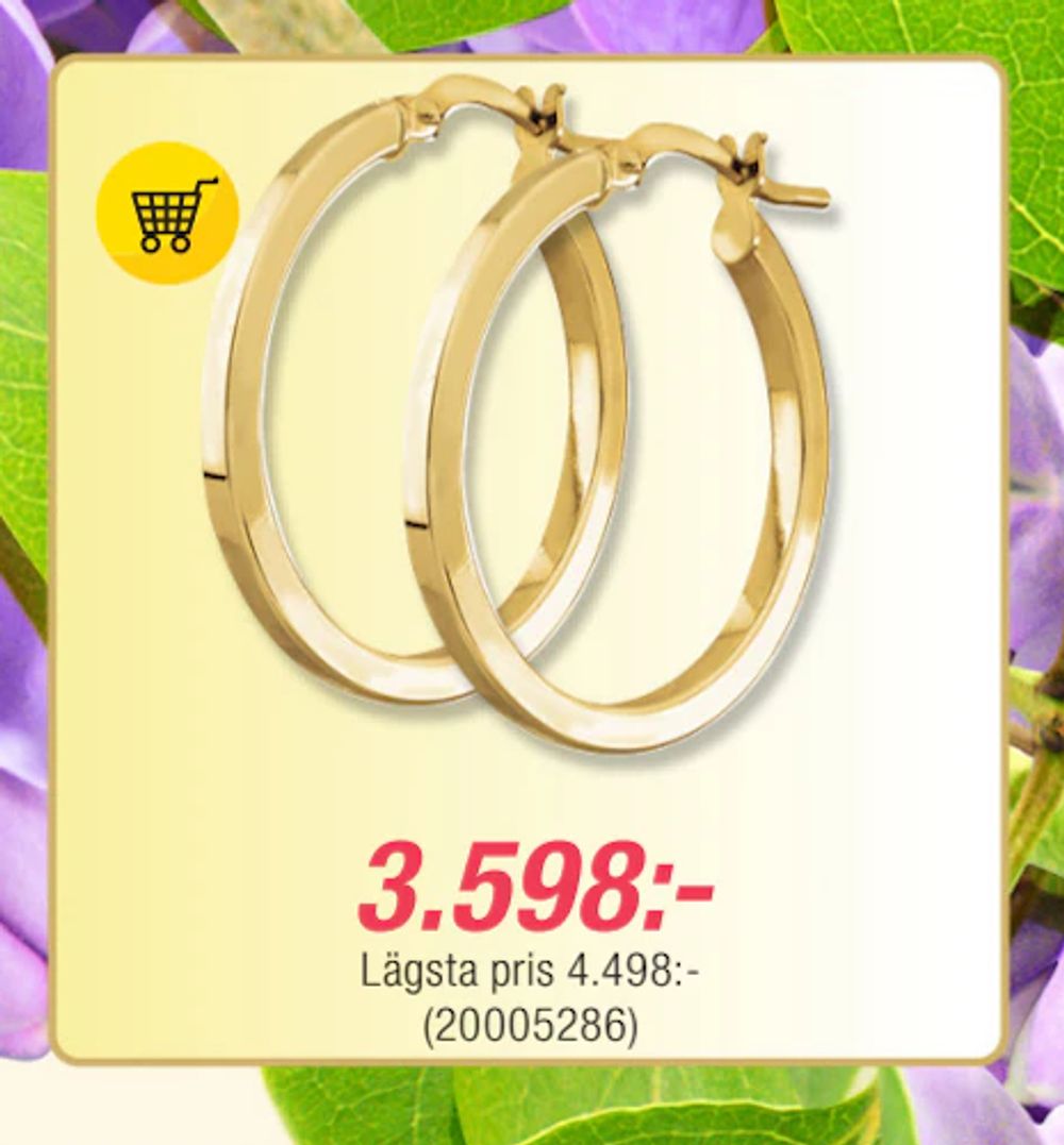 Erbjudanden på Örhängen i 18K guld från Guldfynd för 3 598 kr