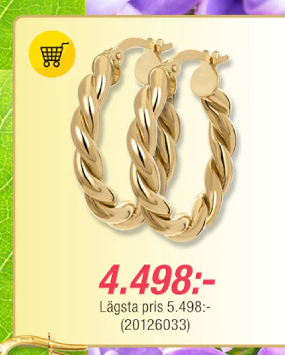 Erbjudanden på Örhängen i 18K guld från Guldfynd för 4 498 kr