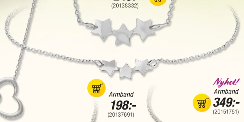 Erbjudanden på Armband från Guldfynd för 198 kr