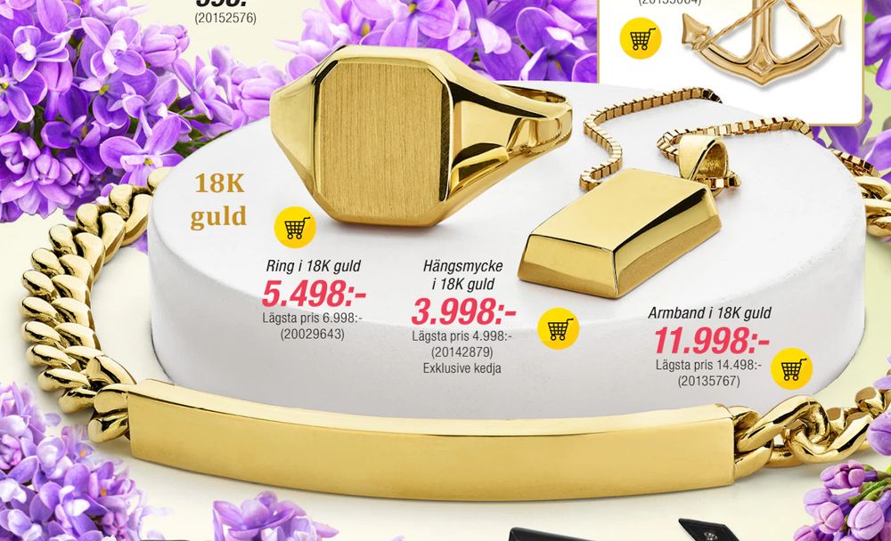 Erbjudanden på Armband i 18K guld från Guldfynd för 11 998 kr