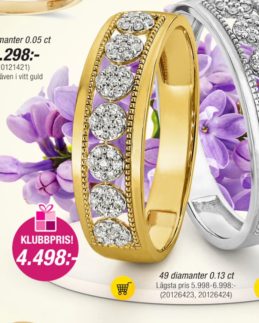 Erbjudanden på 49 diamanter 0.13 ct från Guldfynd för 4 498 kr