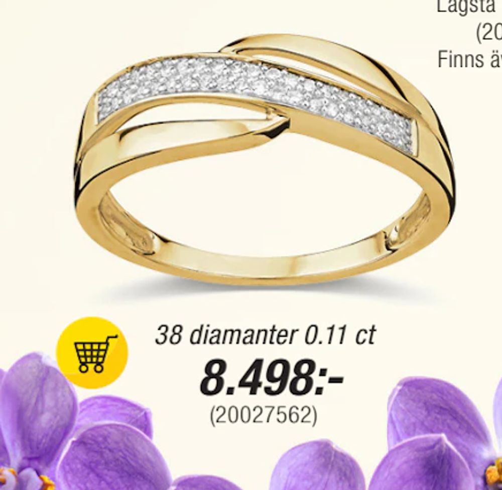 Erbjudanden på 38 diamanter 0.11 ct från Guldfynd för 8 498 kr