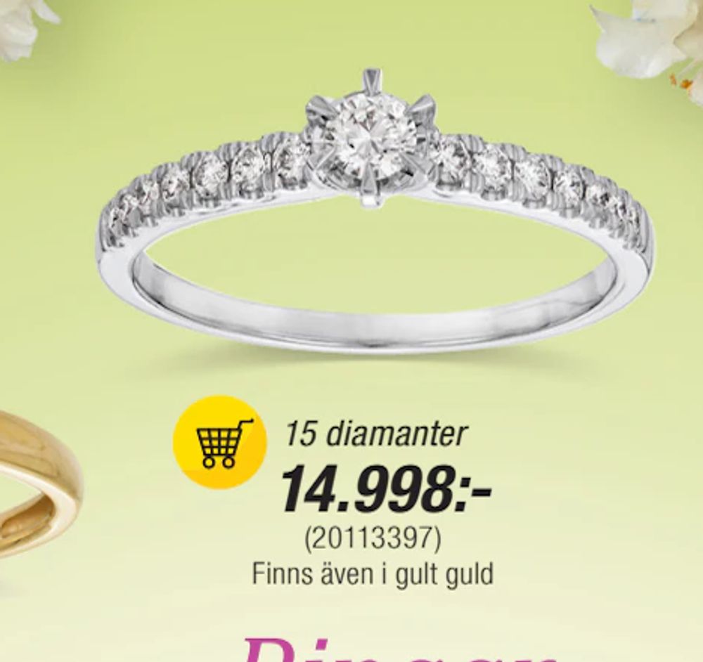 Erbjudanden på 15 diamanter från Guldfynd för 14 998 kr