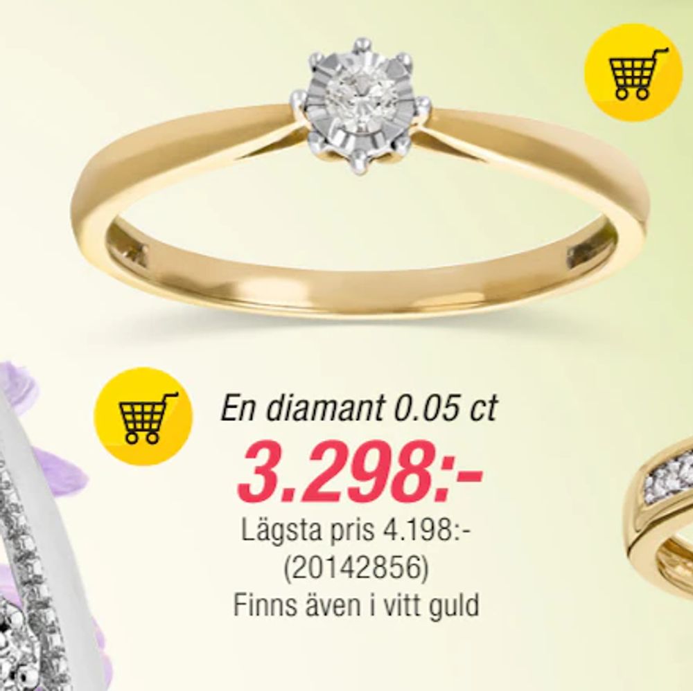 Erbjudanden på En diamant 0.05 ct från Guldfynd för 3 298 kr