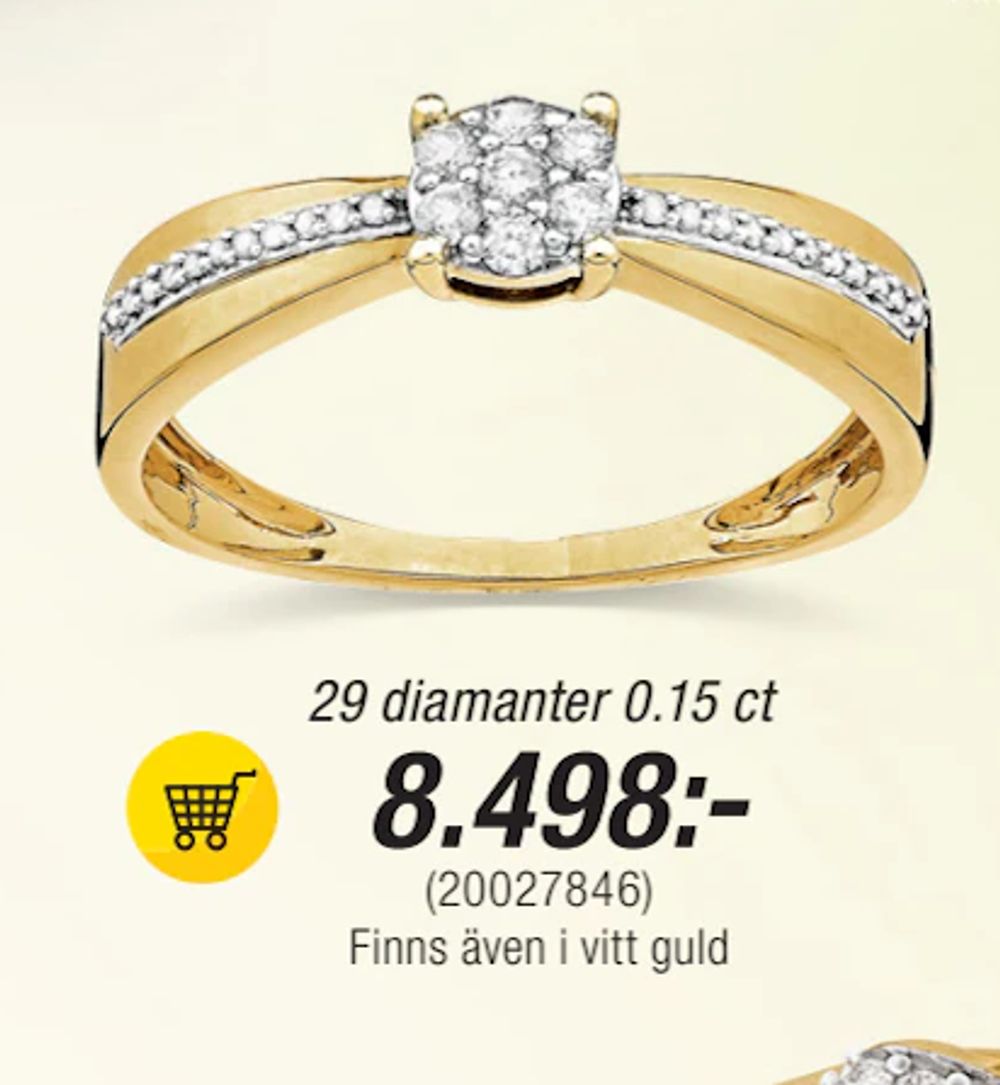 Erbjudanden på 29 diamanter 0.15 ct från Guldfynd för 8 498 kr