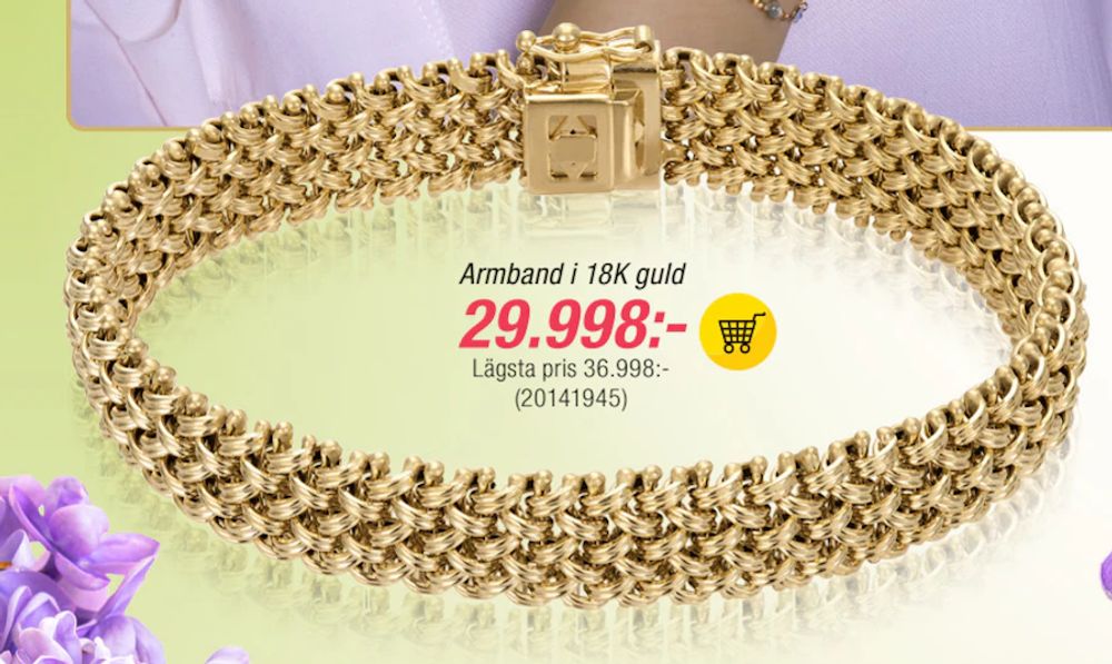 Erbjudanden på Armband i 18K guld från Guldfynd för 29 998 kr