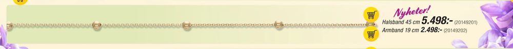 Erbjudanden på Halsband 45 cm från Guldfynd för 5 498 kr