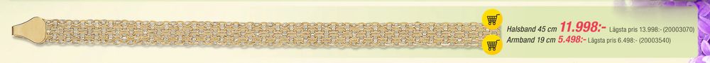 Erbjudanden på Halsband 45 cm från Guldfynd för 11 998 kr