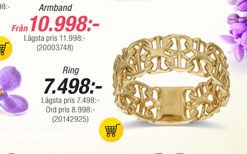 Erbjudanden på Ring från Guldfynd för 7 498 kr