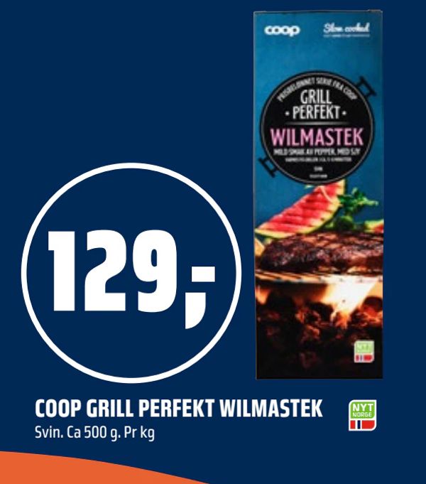 COOP GRILL PERFEKT WILMASTEK Svin. Ca 500 g. Pr kg