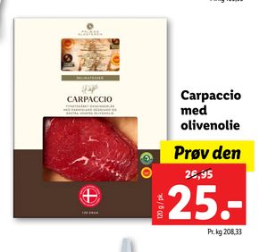 Carpaccio med olivenolie