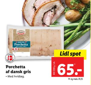 Porchetta af dansk gris