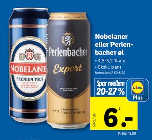 Nobelaner eller Perlenbacher øl