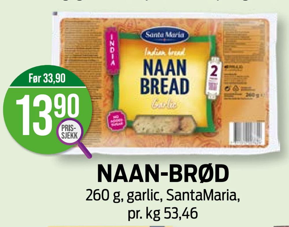 Naan-brød