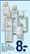 REMA 1000 shampoo, balsam, shower gel, deo roll-on eller håndsæbe 50-500 ml