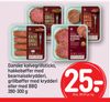 Danske kalvegrillsticks, hakkebøffer med bearnaisekrydderi, grillbøffer med krydderi eller med BBQ 280-300 g
