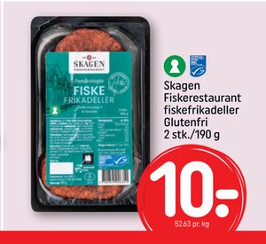 Skagen Fiskerestaurant fiskefrikadeller Glutenfri 2 stk./190 g