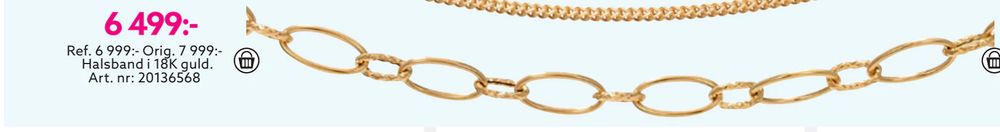 Erbjudanden på Halsband i 18K guld från Albrekts guld för 6 499 kr