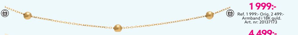 Erbjudanden på Armband i 18K guld från Albrekts guld för 1 999 kr
