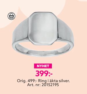 Ring i äkta silver