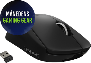 Logitech G Pro X Superlight trådløs gaming mus (sort)