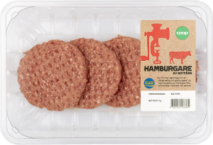 Färska hamburgare 4-pack (Sverige/Coop)