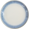 6 stk. Frokosttallerkener i Hvid m. Blå Kant (Ø21,3cm)