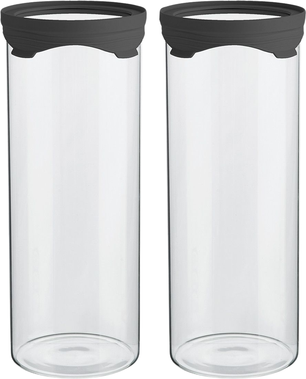 Tilbud på Opbevaringsglas 1.500 ml. 2 stk. (SORT, ONESIZE) (SINNERUP) fra Sinnerup til 99,95 kr.