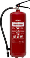 Brannslukker Pulver 6 kg 43A 233B C Nexa (Nexa Fire & Safety)