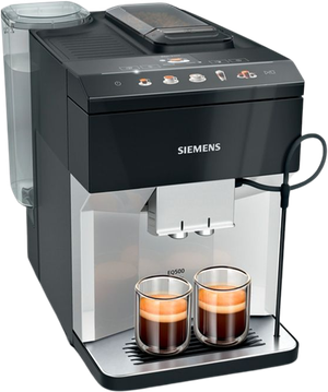 Siemens TP515R01 EQ500 fuldautomatisk kaffemaskine piano sort