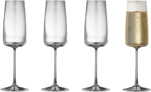 Lyngby Glas Zero champagneglas 4 stk. 30 cl