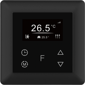 Zigbee Touch Termostat 16A Sort (Namron)