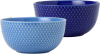 Lyngby Porcelæn Rhombe Color skål blå 2 stk. 13 cm