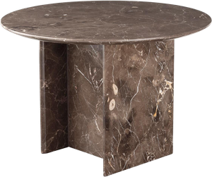 GALILEO rundt marmor sofabord Ø65 cm (BRUN, ONESIZE) (Furniture by Sinnerup)