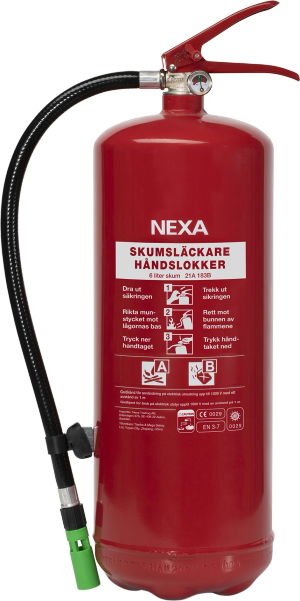 Brannslukker Skum 6 kg 21A 183B Nexa (Nexa Fire & Safety)