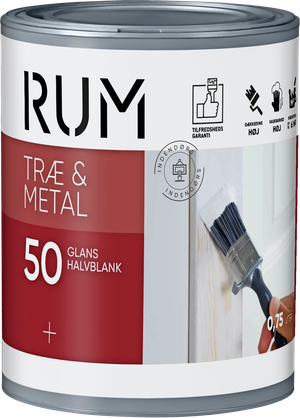 RUM TRÆ & METAL 50 HALVBLANK (Rum)