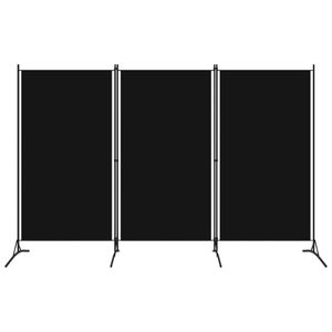 3-panels rumdeler 260 x 180 cm sort