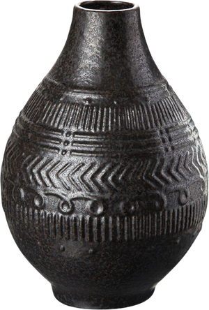 Keramik vase (MØRK GRÅ, ONESIZE) (SINNERUP)
