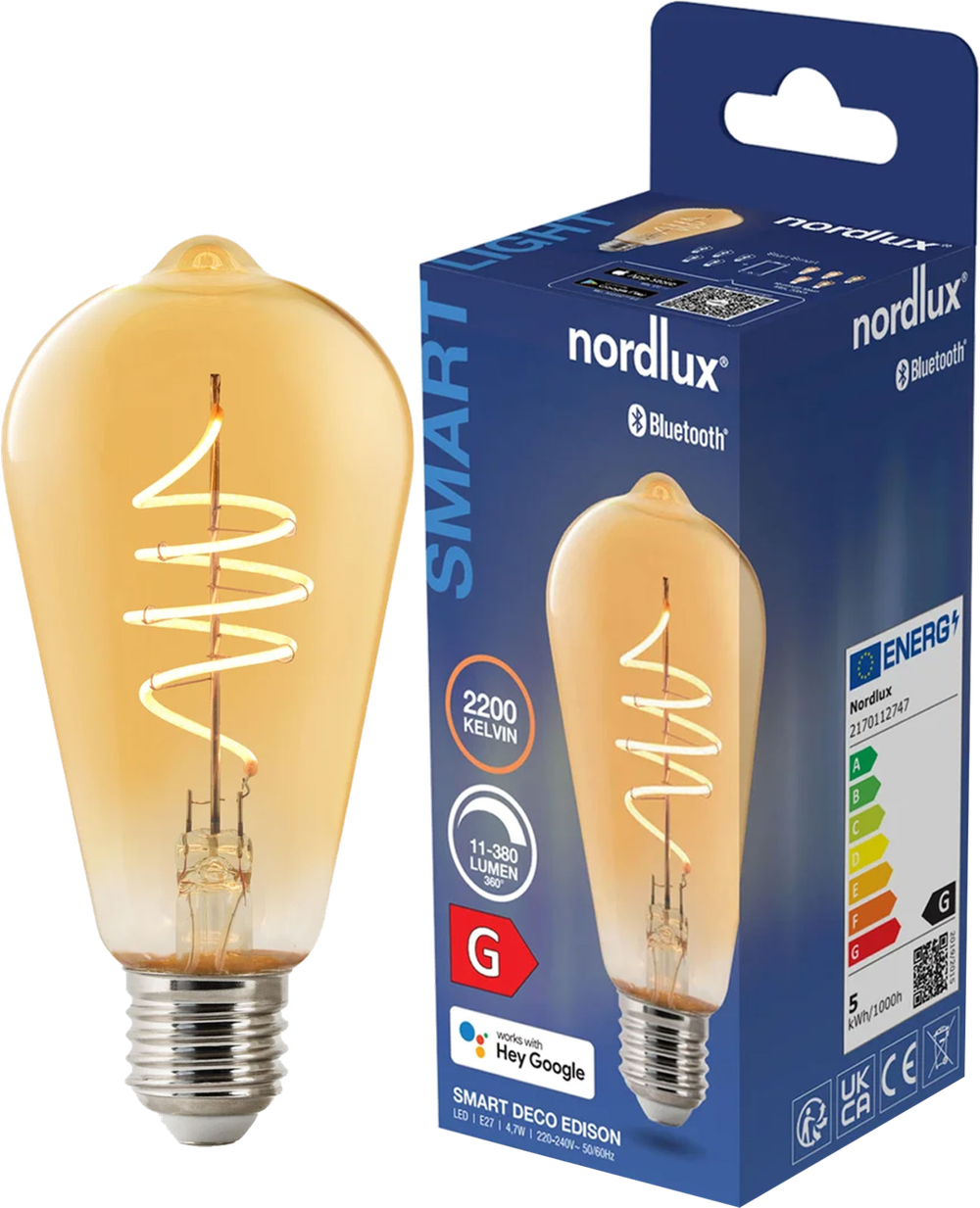 Tilbud på Nordlux Smart Spiral LED pære fra Davidsen til 81 kr.