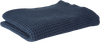 Plaid m. Vaffelmønster i Mørkeblå (130x220cm) (Speedtsberg)