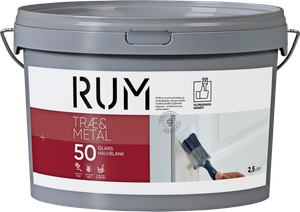 RUM TRÆ & METAL 50 HALVBLANK (Rum)